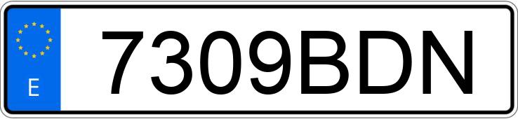 Numer rejestracyjny 7309BDN posiada PEUGEOT 106