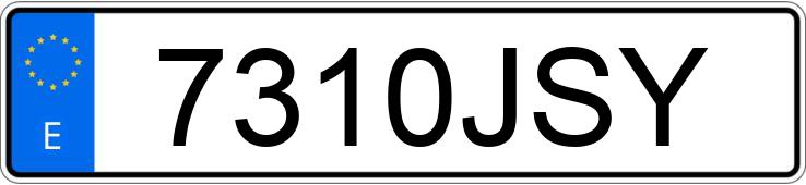 Numer rejestracyjny 7310JSY posiada OPEL CORSA