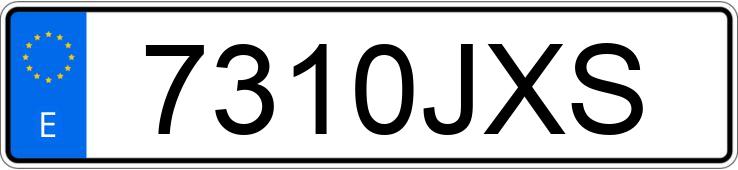 Numer rejestracyjny 7310JXS posiada VOLKSWAGEN MULTIVAN