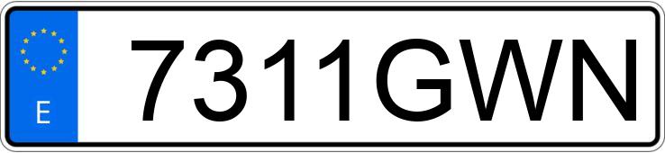 Il numero di registrazione 7311GWN ha VOLKSWAGEN SCIROCCO