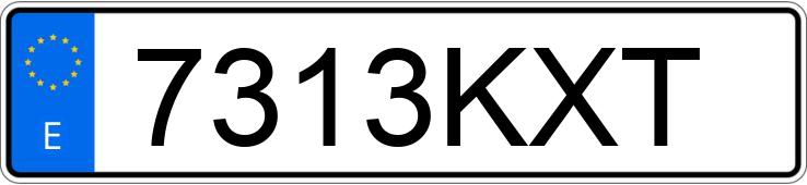 Numer rejestracyjny 7313KXT posiada AUDI RS3 Numer rejestracyjny 7313KXT posiada AUDI RS3