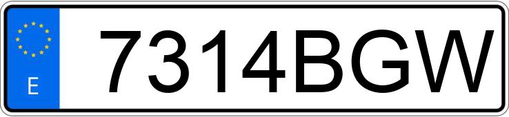 Numer rejestracyjny 7314BGW posiada VOLKSWAGEN GOLF Numer rejestracyjny 7314BGW posiada VOLKSWAGEN GOLF