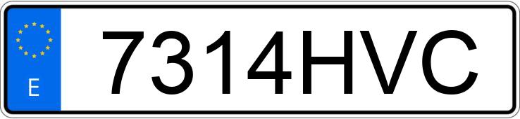 Numer rejestracyjny 7314HVC posiada PEUGEOT 308