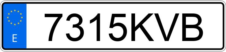 Registreringsnumret 7315KVB har KIA SPORTAGE