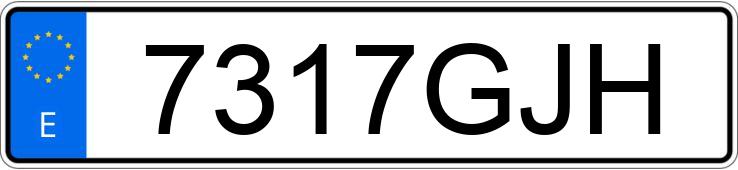 Numer rejestracyjny 7317GJH posiada PEUGEOT 207