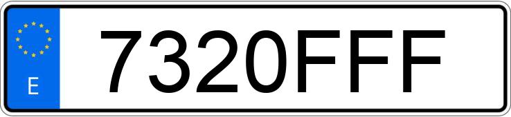 Numer rejestracyjny 7320FFF posiada TOYOTA LAND CRUISER