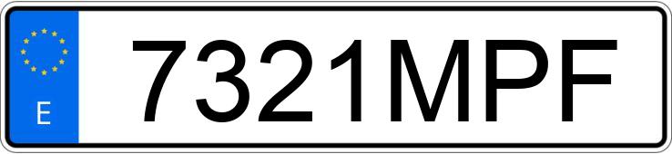 Numer rejestracyjny 7321MPF posiada CITROEN BERLINGO