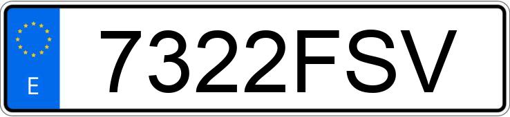 Numer rejestracyjny 7322FSV posiada BMW SERIE 1