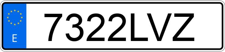 Numer rejestracyjny 7322LVZ posiada BMW SERIE 1