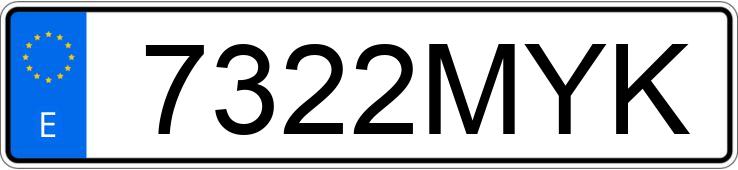 Numer rejestracyjny 7322MYK posiada RENAULT SYMBIOZ