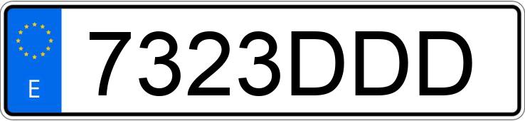 Numer rejestracyjny 7323DDD posiada BMW SERIE 3