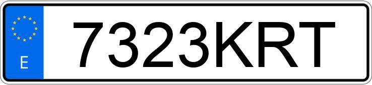 Numer rejestracyjny 7323KRT posiada AUDI A6