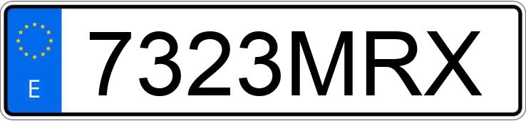 Numer rejestracyjny 7323MRX posiada AUDI A3 SPORTBACK