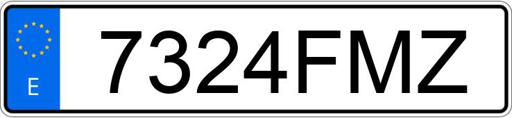 Numer rejestracyjny 7324FMZ posiada AUDI A4