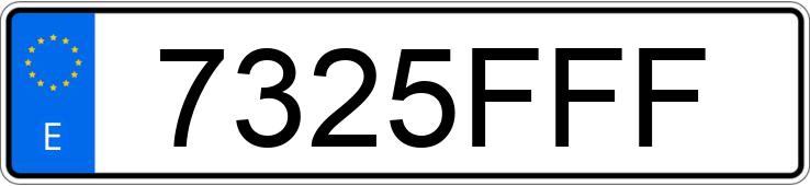 Numer rejestracyjny 7325FFF posiada MERCEDES B (245)