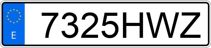 Numer rejestracyjny 7325HWZ posiada BMW SERIE 1