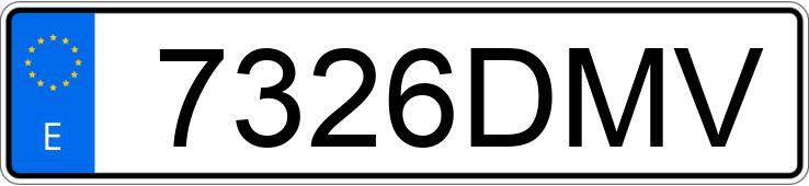 Le numéro d’enregistrement 7326DMV a VOLKSWAGEN PASSAT