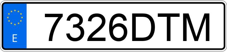 Numer rejestracyjny 7326DTM posiada PEUGEOT 307