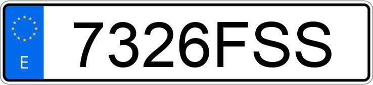 Numer rejestracyjny 7326FSS posiada CITROEN C4