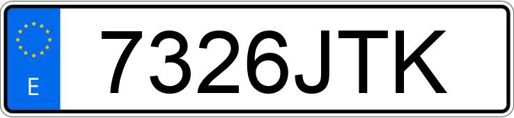 Numer rejestracyjny 7326JTK posiada DACIA LODGY