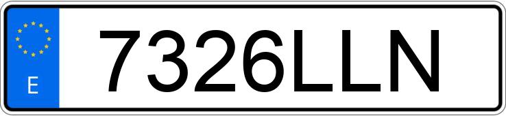 Numer rejestracyjny 7326LLN posiada AUDI Q3