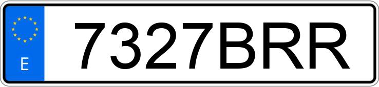 Numer rejestracyjny 7327BRR posiada RENAULT KANGOO