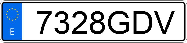 Numer rejestracyjny 7328GDV posiada PEUGEOT PARTNER