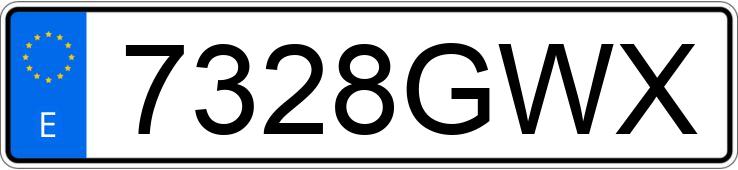 Numer rejestracyjny 7328GWX posiada VOLVO C30