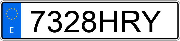 Numer rejestracyjny 7328HRY posiada MERCEDES A (176)