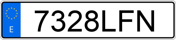 Numer rejestracyjny 7328LFN posiada AUDI A8