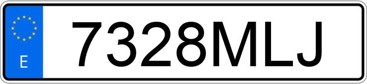 Numer rejestracyjny 7328MLJ posiada AUDI A6