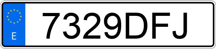 Numer rejestracyjny 7329DFJ posiada VOLKSWAGEN MULTIVAN