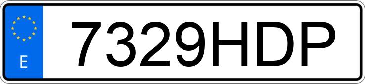 Numer rejestracyjny 7329HDP posiada AUDI A5
