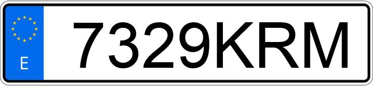 Numer rejestracyjny 7329KRM posiada CITROEN BERLINGO