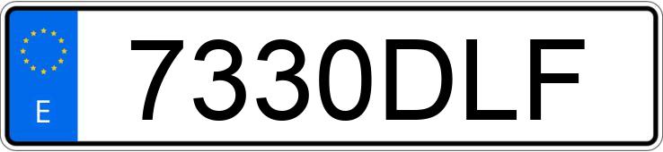 Numer rejestracyjny 7330DLF posiada BMW SERIE 3