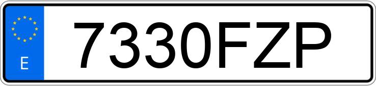 Numer rejestracyjny 7330FZP posiada BMW SERIE 3