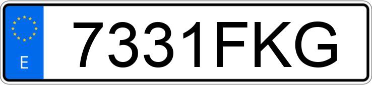 Le numéro d’enregistrement 7331FKG a AUDI A4