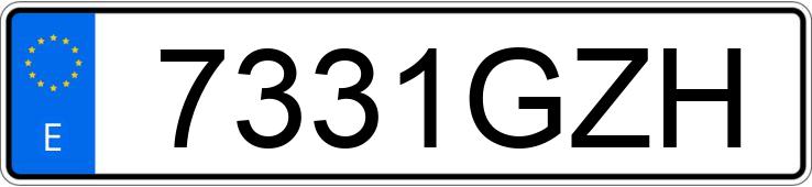 Il numero di registrazione 7331GZH ha FIAT PUNTO