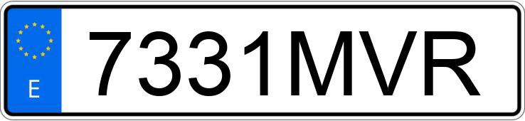 Numer rejestracyjny 7331MVR posiada VOLKSWAGEN GOLF Numer rejestracyjny 7331MVR posiada VOLKSWAGEN GOLF