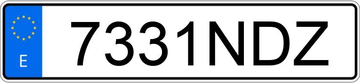 Numer rejestracyjny 7331NDZ posiada BMW I5