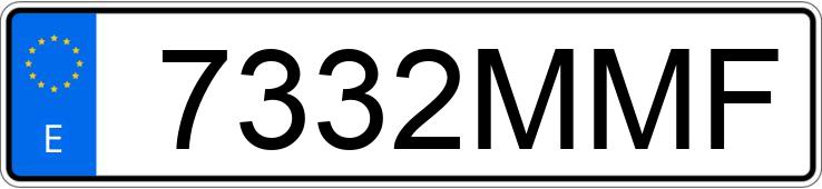 Numer rejestracyjny 7332MMF posiada BMW SERIE 1