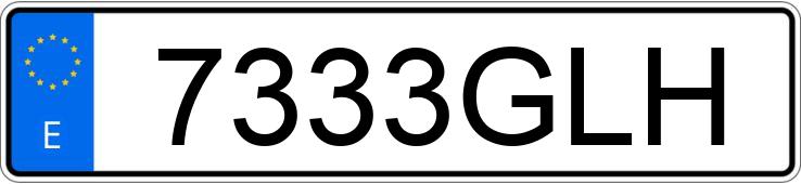 Il numero di registrazione 7333GLH ha BMW SERIE 1
