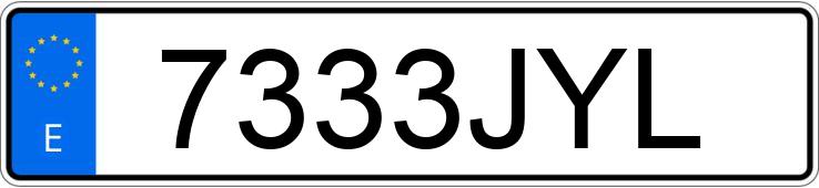 Numer rejestracyjny 7333JYL posiada SEAT IBIZA