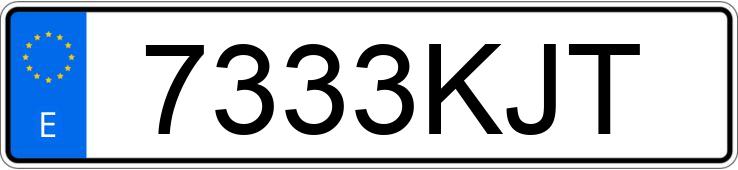 Numer rejestracyjny 7333KJT posiada DACIA SANDERO