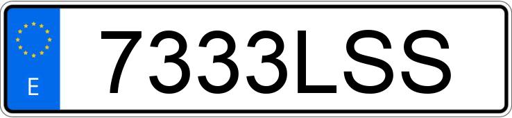 Numer rejestracyjny 7333LSS posiada RENAULT EXPRESS