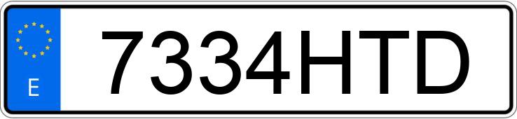 Numer rejestracyjny 7334HTD posiada PEUGEOT 2008