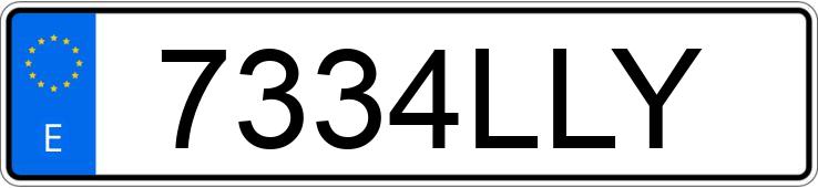 Numer rejestracyjny 7334LLY posiada NISSAN LEAF