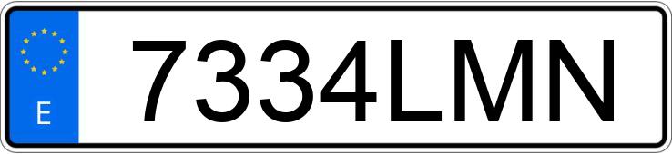 Numer rejestracyjny 7334LMN posiada TOYOTA COROLLA