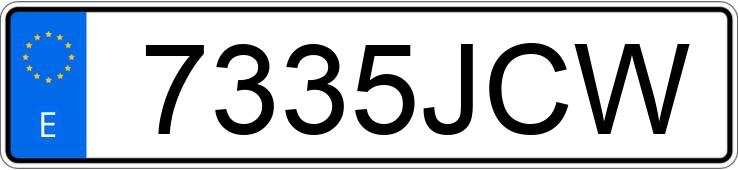 Numer rejestracyjny 7335JCW posiada SEAT IBIZA