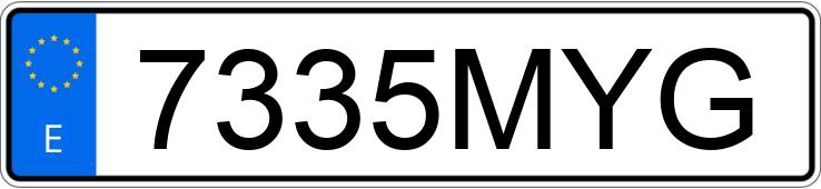 Numer rejestracyjny 7335MYG posiada MERCEDES CLE (236)